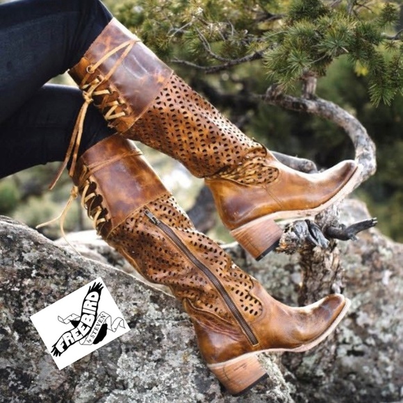 Freebird by Steven Shoes - Stunning Distressed Cognac Freebird Boots